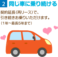 同じ車に乗り続ける